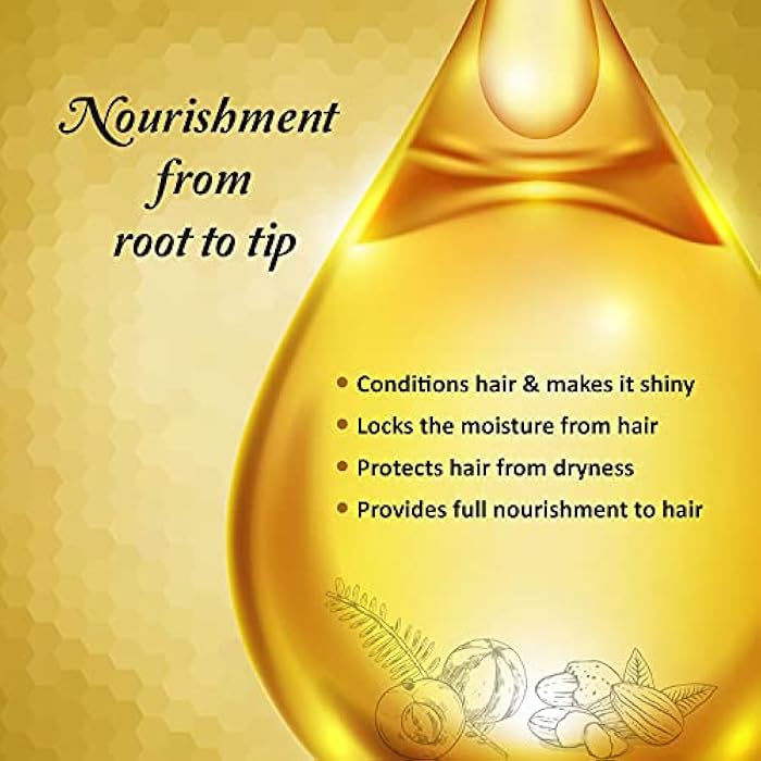 Dabur Amla gold hair oil | with amla, almond & henna | for dry, damaged & chemically treated hair - 180 ml - Image 5